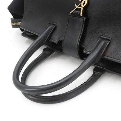 Saint Laurent Downtown Cabas 2-Way Bag Leather Black — view 6
