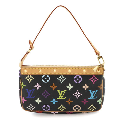 Louis Vuitton Monogram Multi Color Pochette Hand Bag Noir — view 3