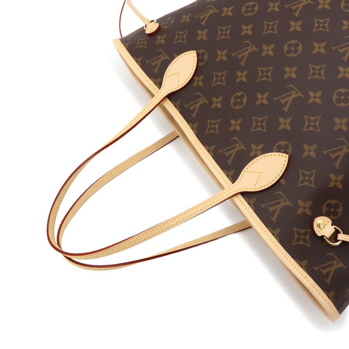 Louis Vuitton Monogram Neverfull MM Tote Brown Rose Beige — view 6