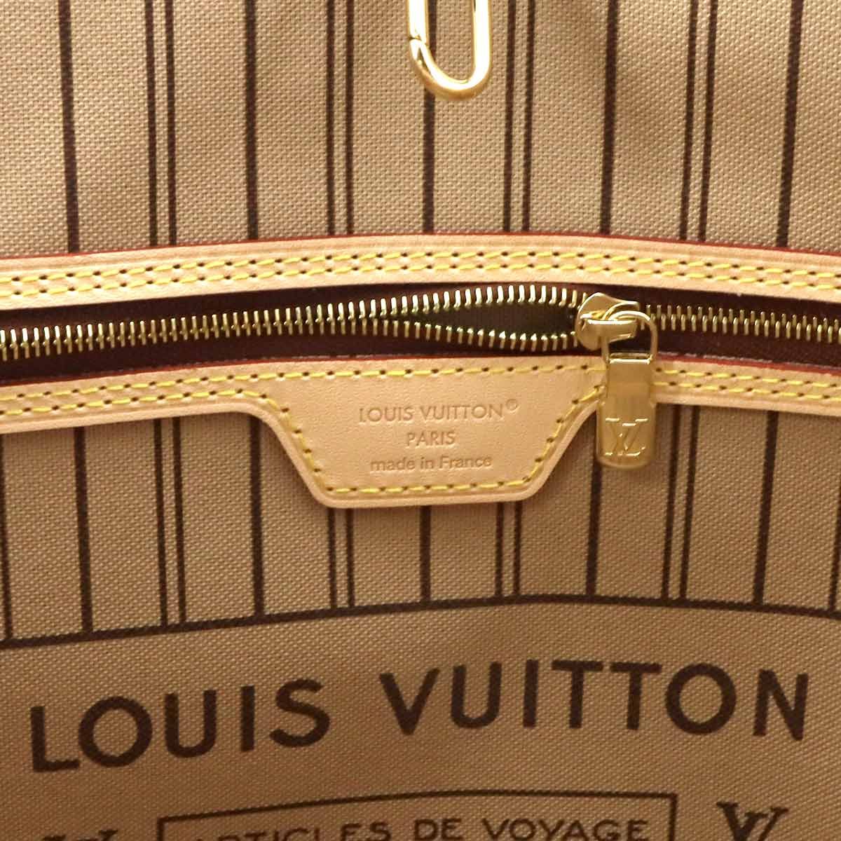 Louis Vuitton Monogram Neverfull MM Tote Brown Rose Beige — view 8