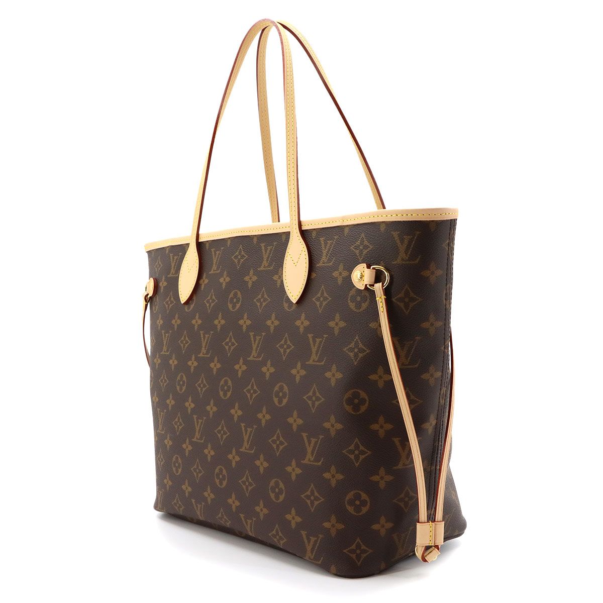 Louis Vuitton Monogram Neverfull MM Tote Brown Rose Beige — view 4