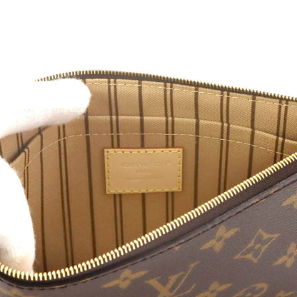 Louis Vuitton Monogram Neverfull MM Tote Brown Rose Beige — view 9