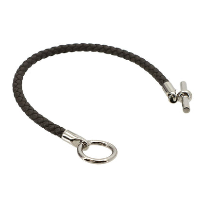 Hermes Glenan Bracelet Leather Gray Silver — view 4
