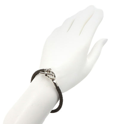 Hermes Glenan Bracelet Leather Gray Silver — view 7