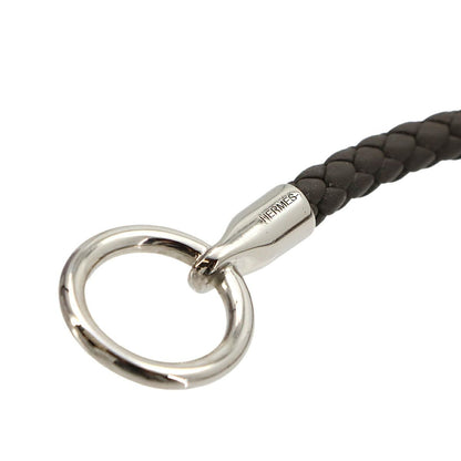 Hermes Glenan Bracelet Leather Gray Silver — view 5