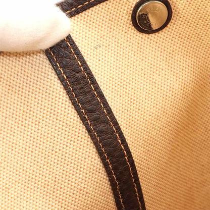 Hermes Garden Party 36 PM Tote Toile Ash Leather Natural Brown — view 7
