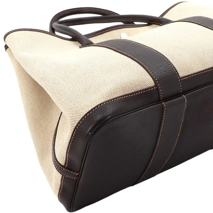 Hermes Garden Party 36 PM Tote Toile Ash Leather Natural Brown — view 8