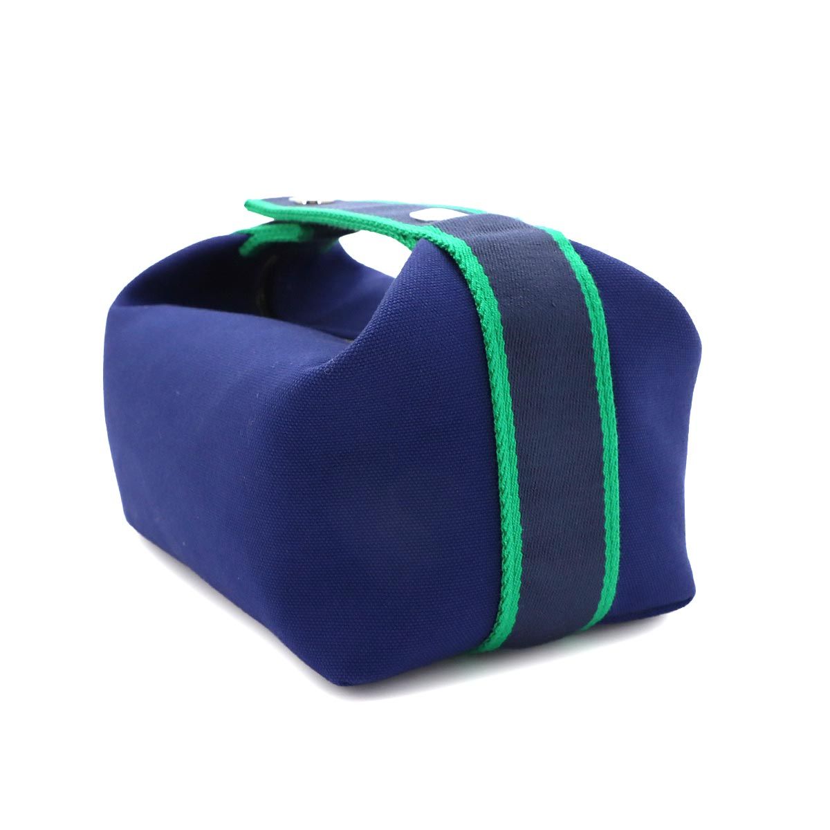 Hermes Bride-a-Brac PM Hand Bag Toilet Ash Blue Marine Green Silver — view 3