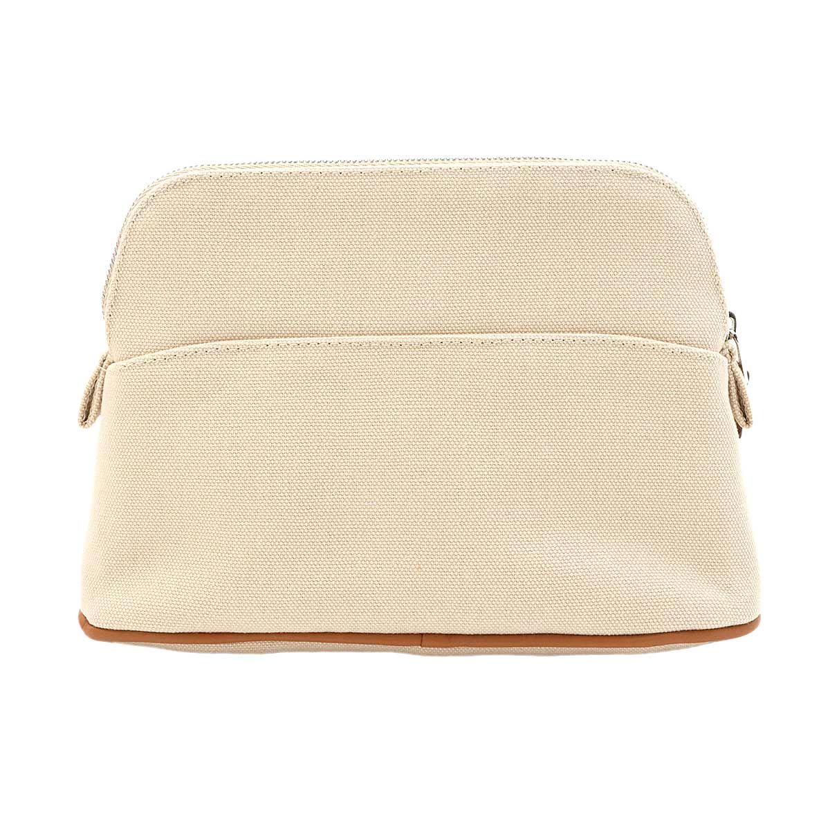 Hermes Bolide Pouch 20 Mini Cotton Canvas Natural Silver — view 3