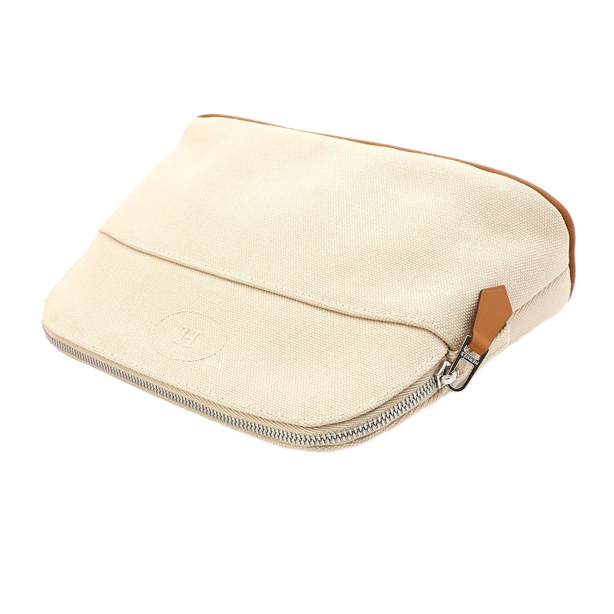 Hermes Bolide Pouch 20 Mini Cotton Canvas Natural Silver — view 6