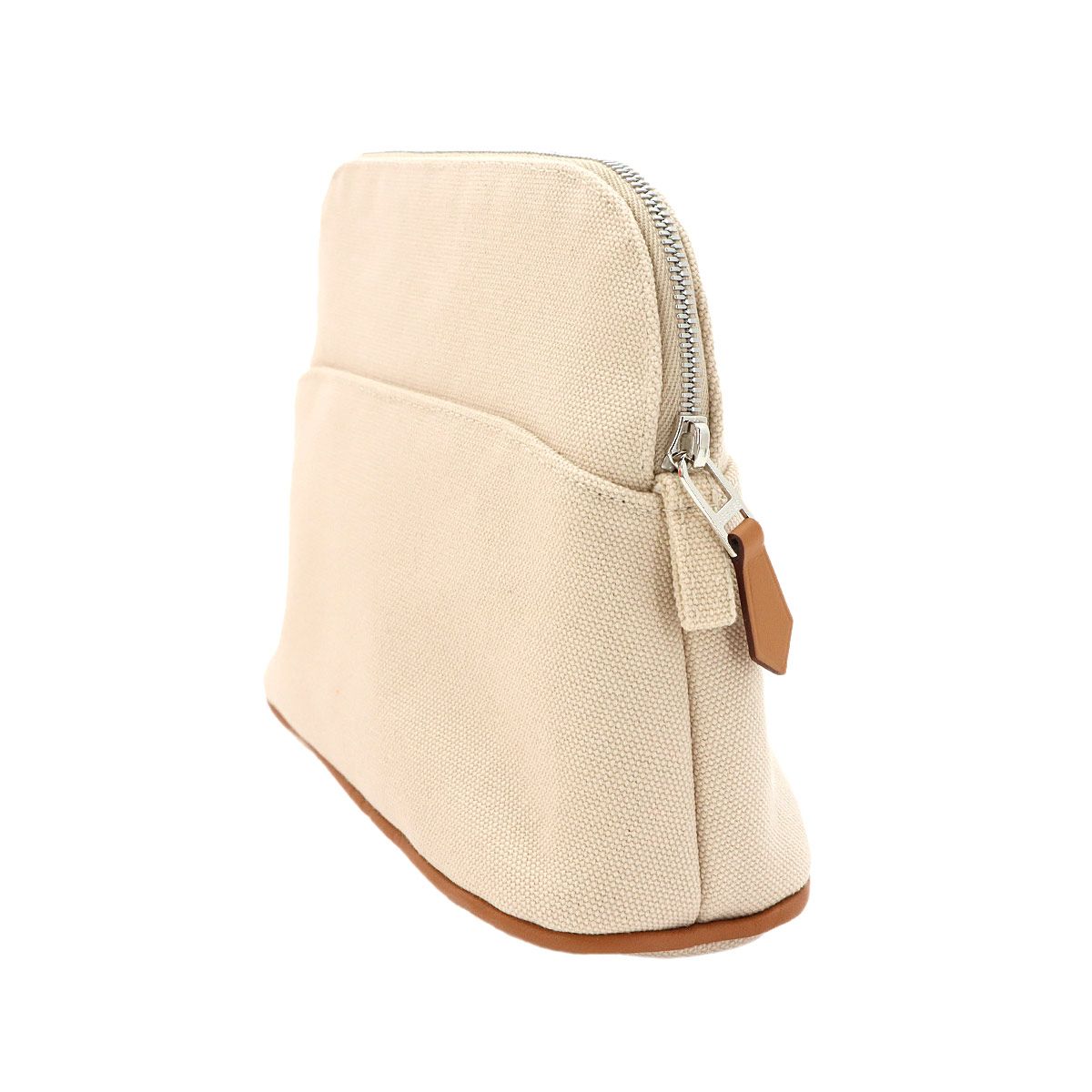 Hermes Bolide Pouch 20 Mini Cotton Canvas Natural Silver — view 4
