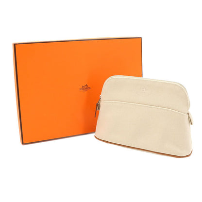 Hermes Bolide Pouch 20 Mini Cotton Canvas Natural Silver — view 2