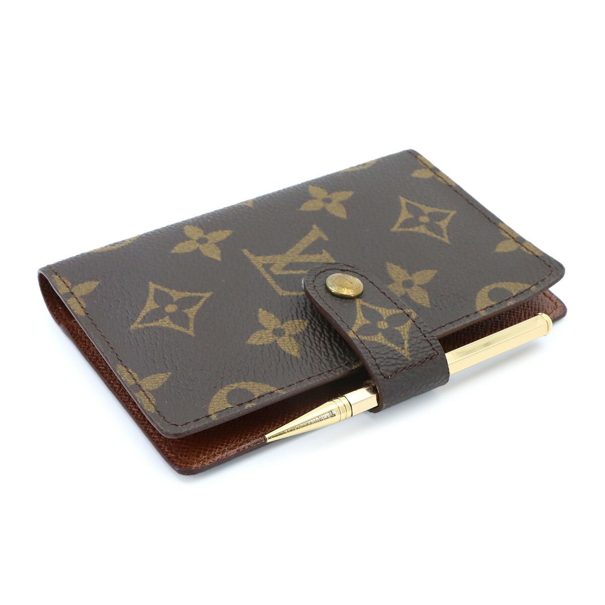 Louis Vuitton Monogram Agenda Mini Notebook Cover Brown PM — view 4