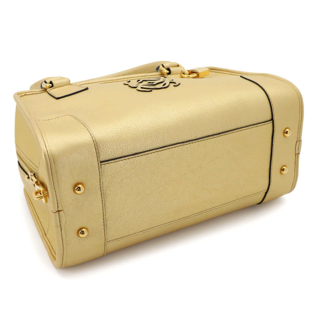 Loewe Amazona 28 Hand Bag Leather Gold 339.70.780 — view 5