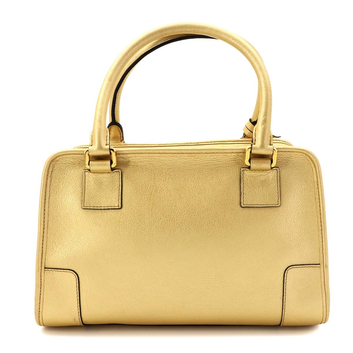 Loewe Amazona 28 Hand Bag Leather Gold 339.70.780 — view 3