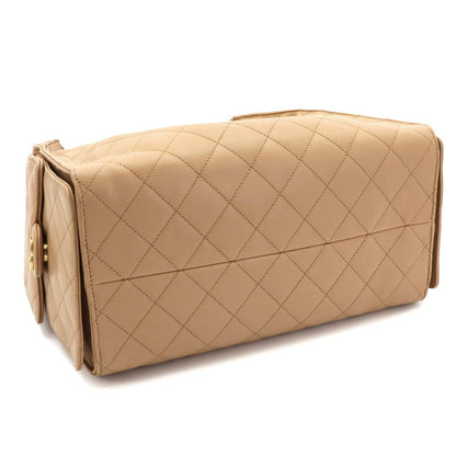 Chanel 25 Small Shoulder Bag Caviar Leather Beige Gold — view 5