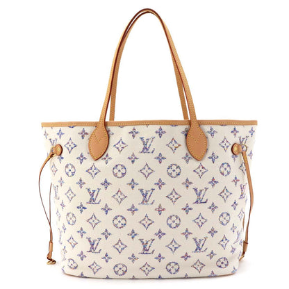 Louis Vuitton Nautical Monogram Jacquard Neverfull MM Tote White — view 3