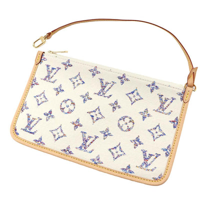 Louis Vuitton Nautical Monogram Jacquard Neverfull MM Tote White — view 9