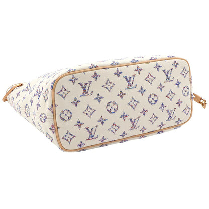 Louis Vuitton Nautical Monogram Jacquard Neverfull MM Tote White — view 5