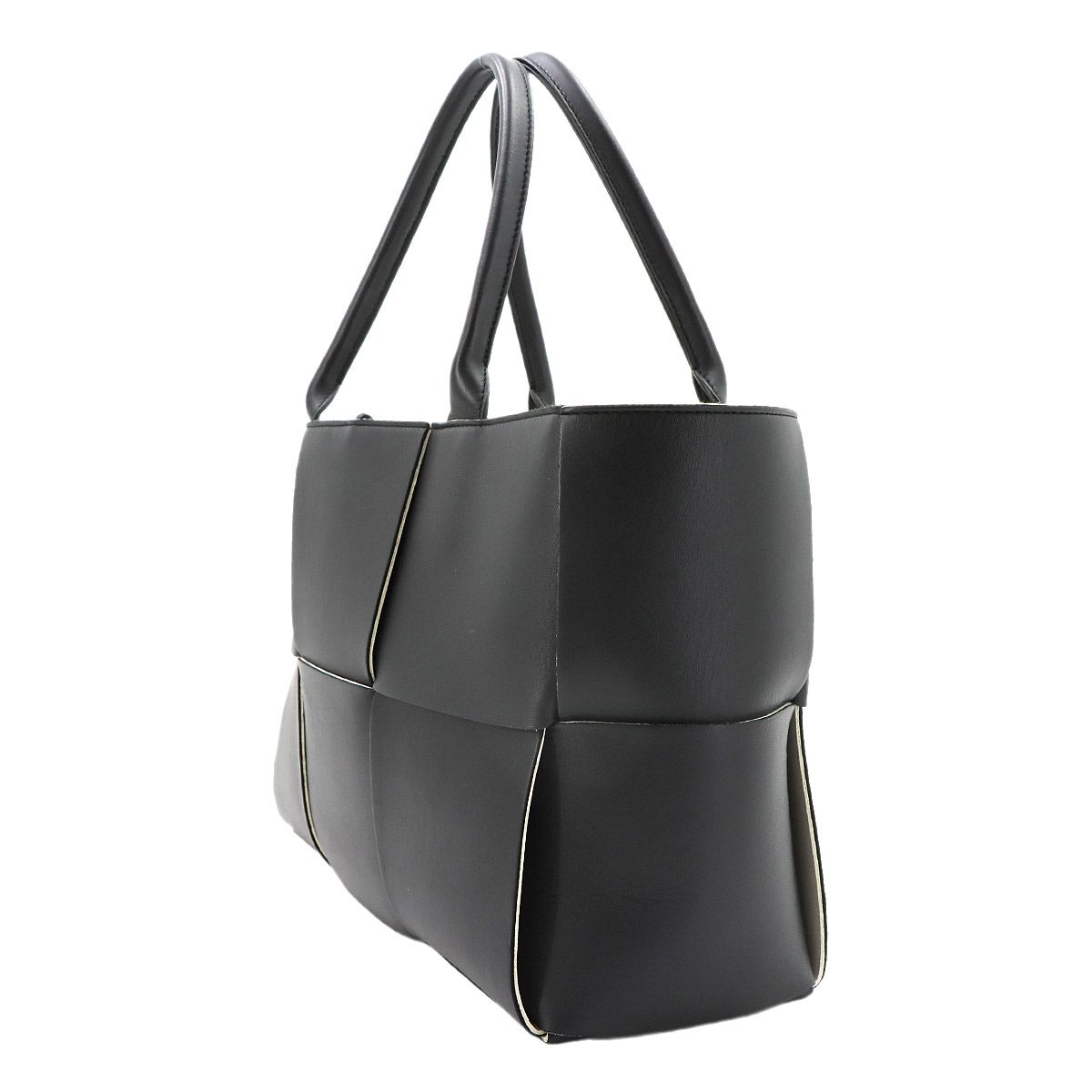 Bottega Veneta Intrecciato Arco Tote Leather Black — view 3