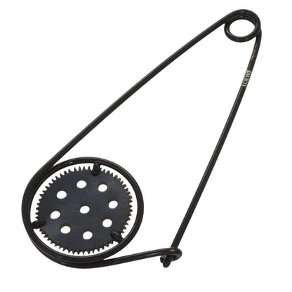 Loewe Mechano Pin Metal Leather Black Brooch