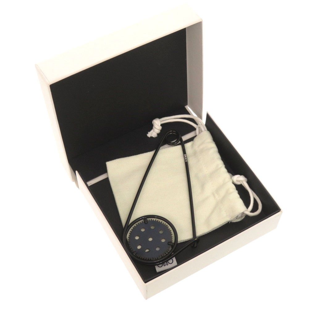 Loewe Mechano Pin Metal Leather Black Brooch — view 2