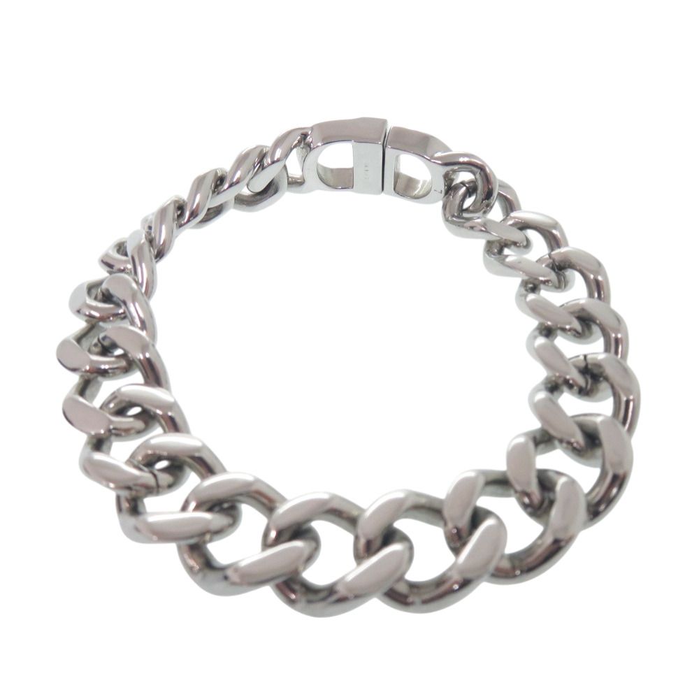 Dior Logo Icon Chain Link Bracelet Metal Silver — view 2