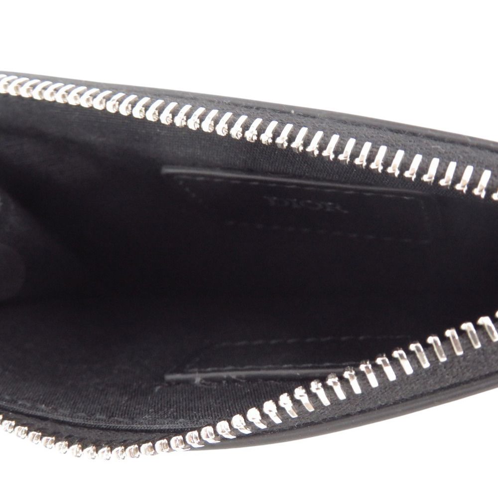 Dior Oblique Galaxy Leather Black Coin Case — view 5