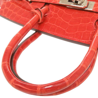 Hermes Birkin 30 Niloticus Geranium Silver Handbag — view 6