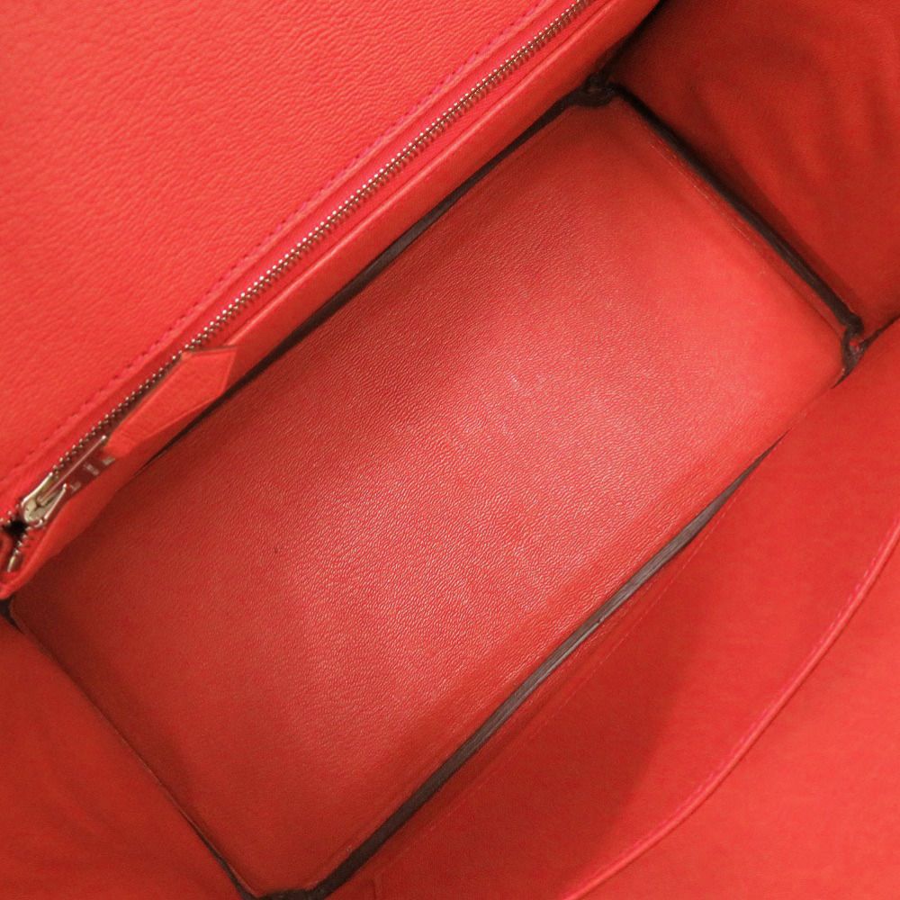 Hermes Birkin 30 Niloticus Geranium Silver Handbag — view 7