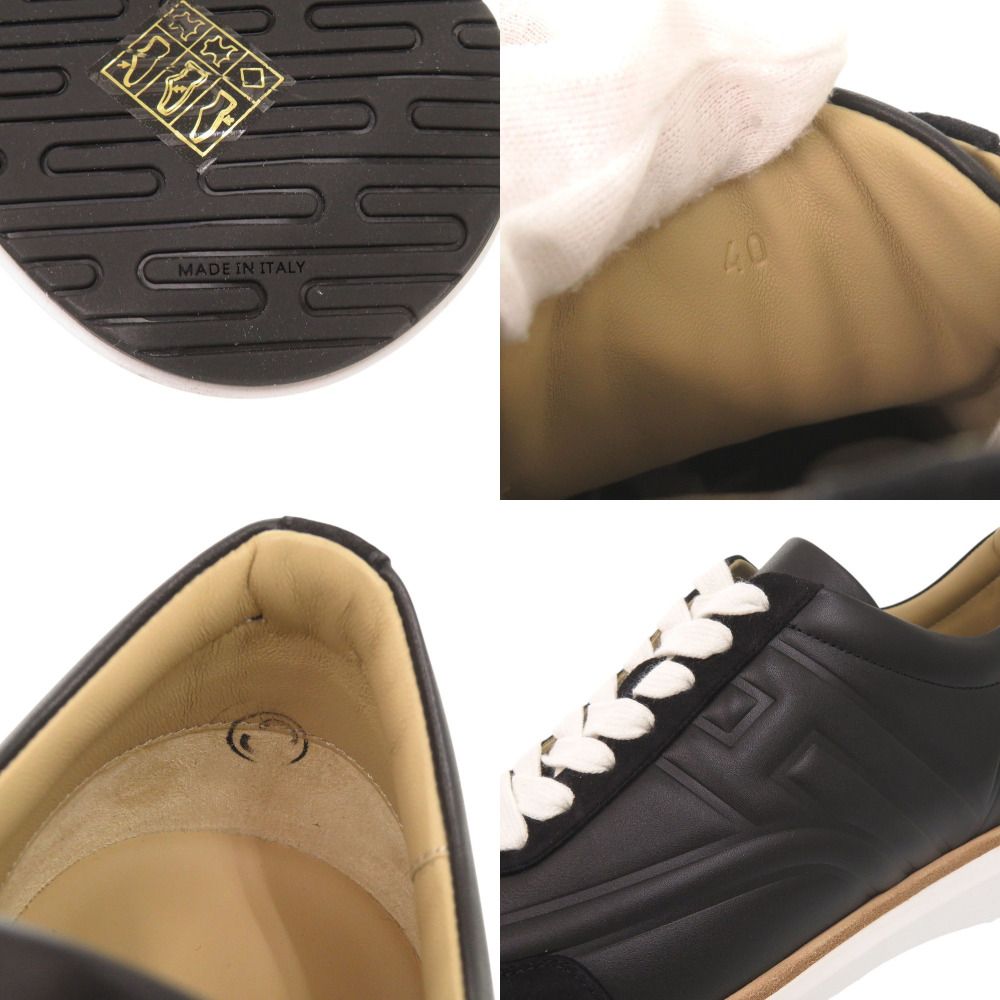 Hermes Easy 40 Calf Chevre Velois Black Sneakers — view 8