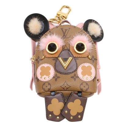 Louis Vuitton Bijou Sac Wild Puppet Monogram Reverse Canvas Mink Bag Charm