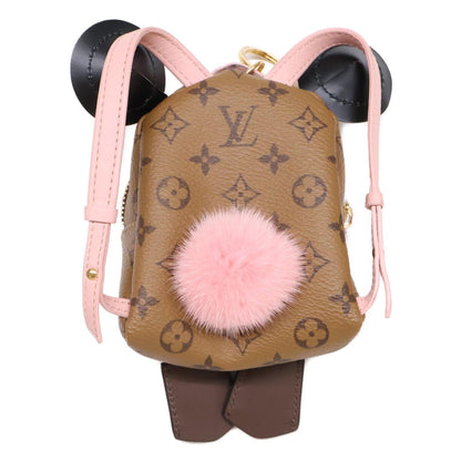 Louis Vuitton Bijou Sac Wild Puppet Monogram Reverse Canvas Mink Bag Charm — view 6