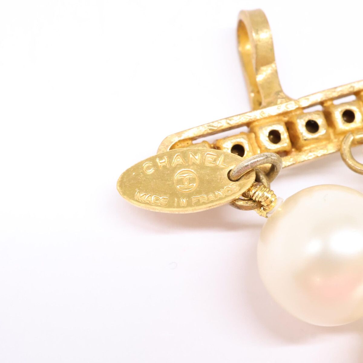 Chanel Double Strand Imitation Pearl Bracelet — view 8