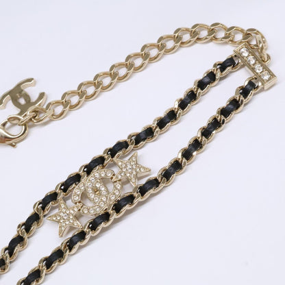 Chanel CC Logo Rhinestone Choker Necklace — view 2