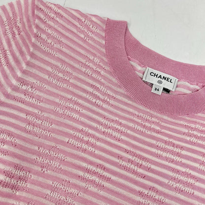 Chanel Border CC Logo Summer Knit 34 Sweater — view 8