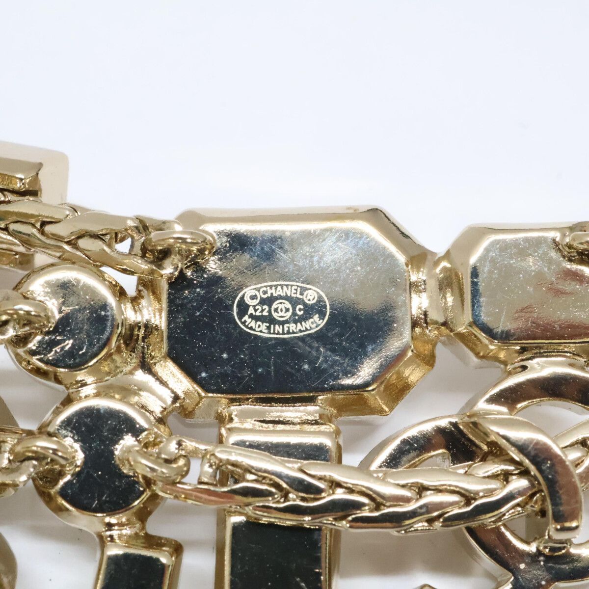 Chanel CC Logo Biju-&pearl Ribbon Choker Necklace — view 6