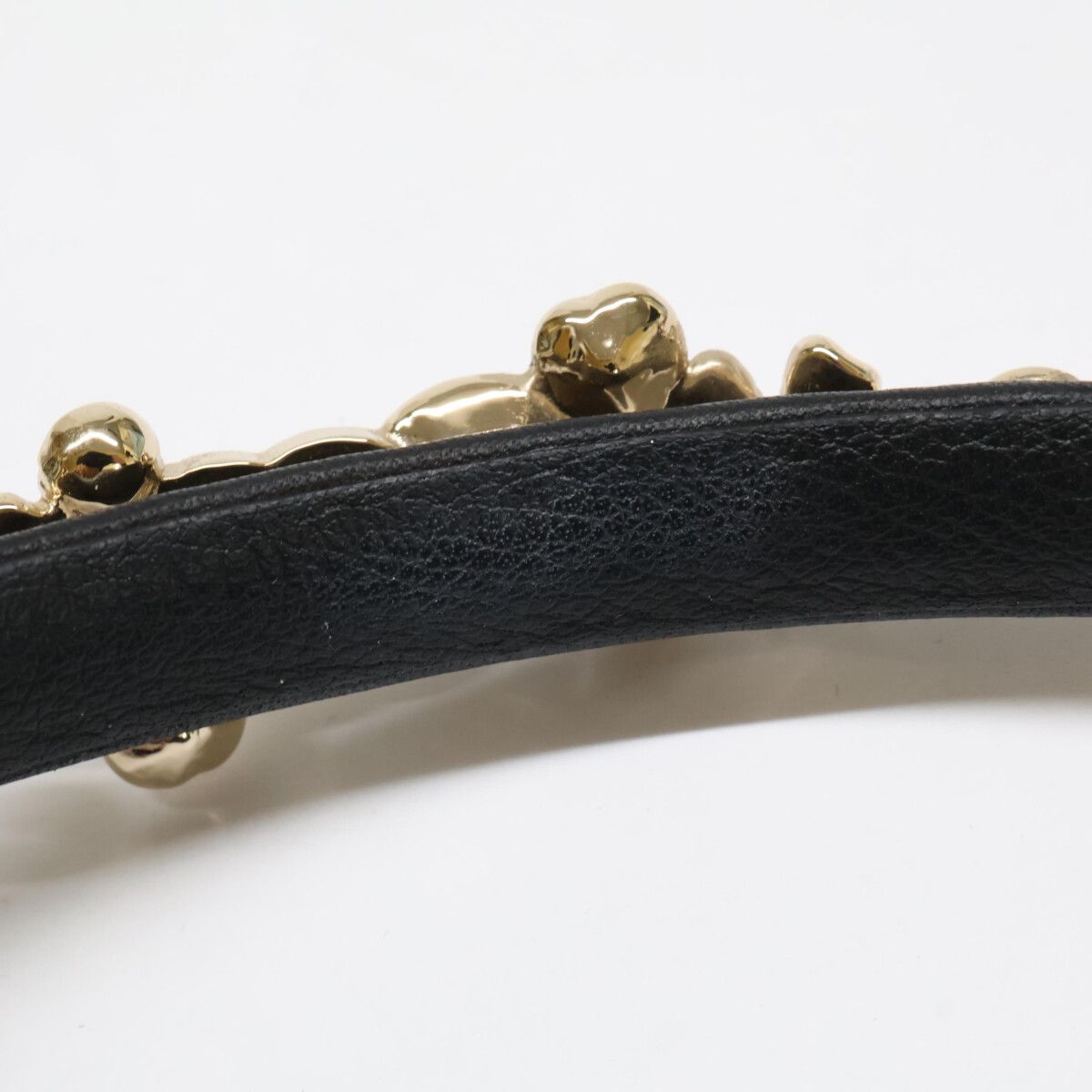 Chanel CC Logo Pearl & Clover Heart Visual Headband Head — view 8