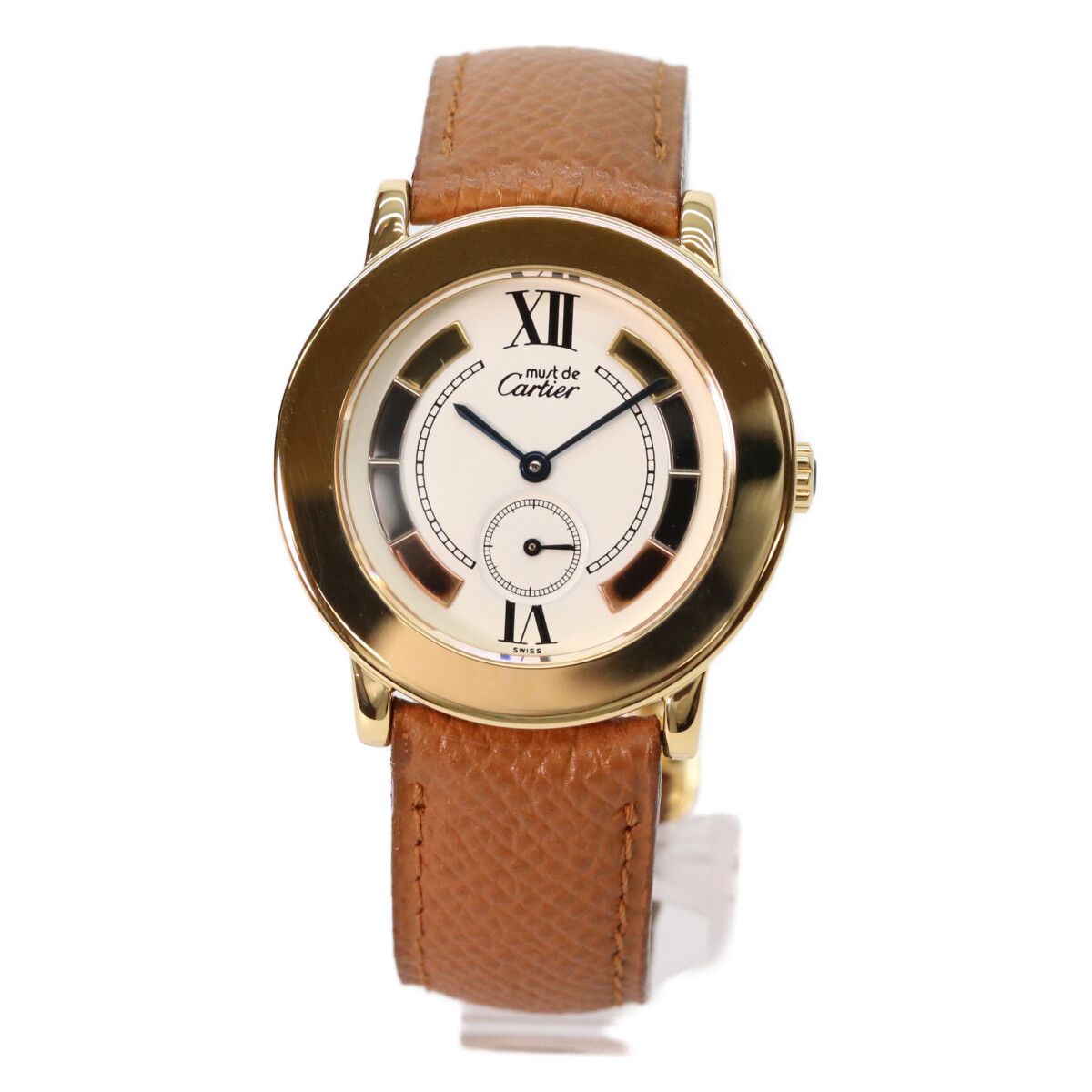 Cartier 925 Must Ducartier Ronde LM Vermeil Small Second Trinity — view 8