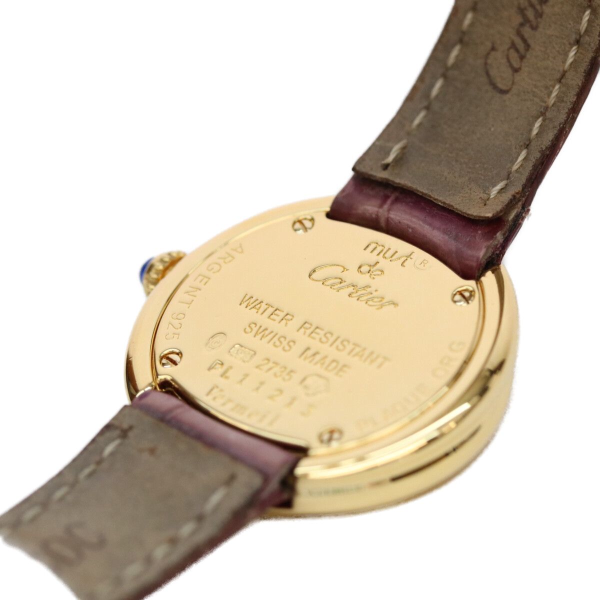 Cartier 925 Must Trinity Vermeil SM Side White Dial Quartz — view 9