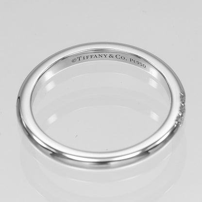 Tiffany & Co Forever Classic Band Platinum Diamond Ring — view 4
