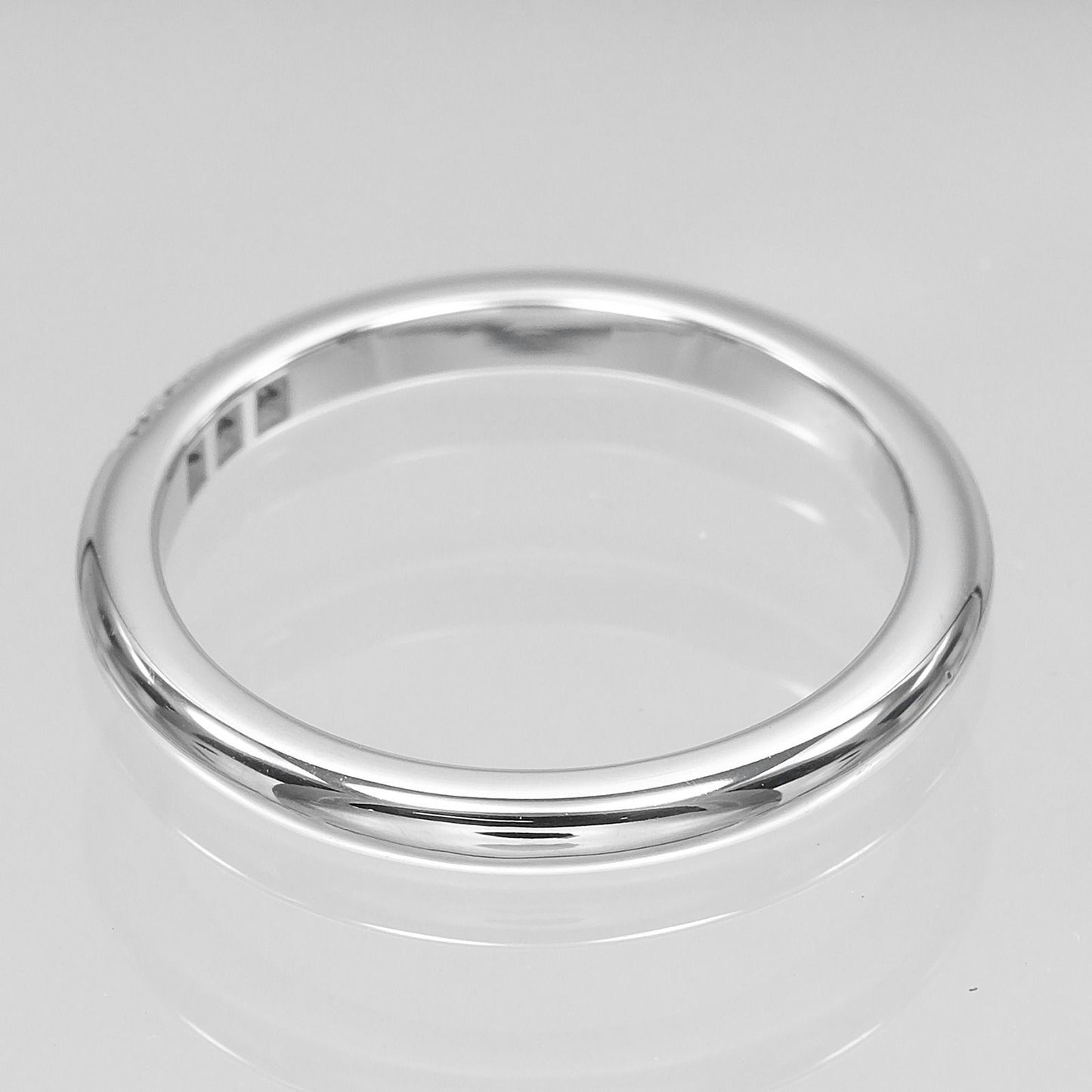 Tiffany & Co Forever Classic Band Platinum Diamond Ring — view 7