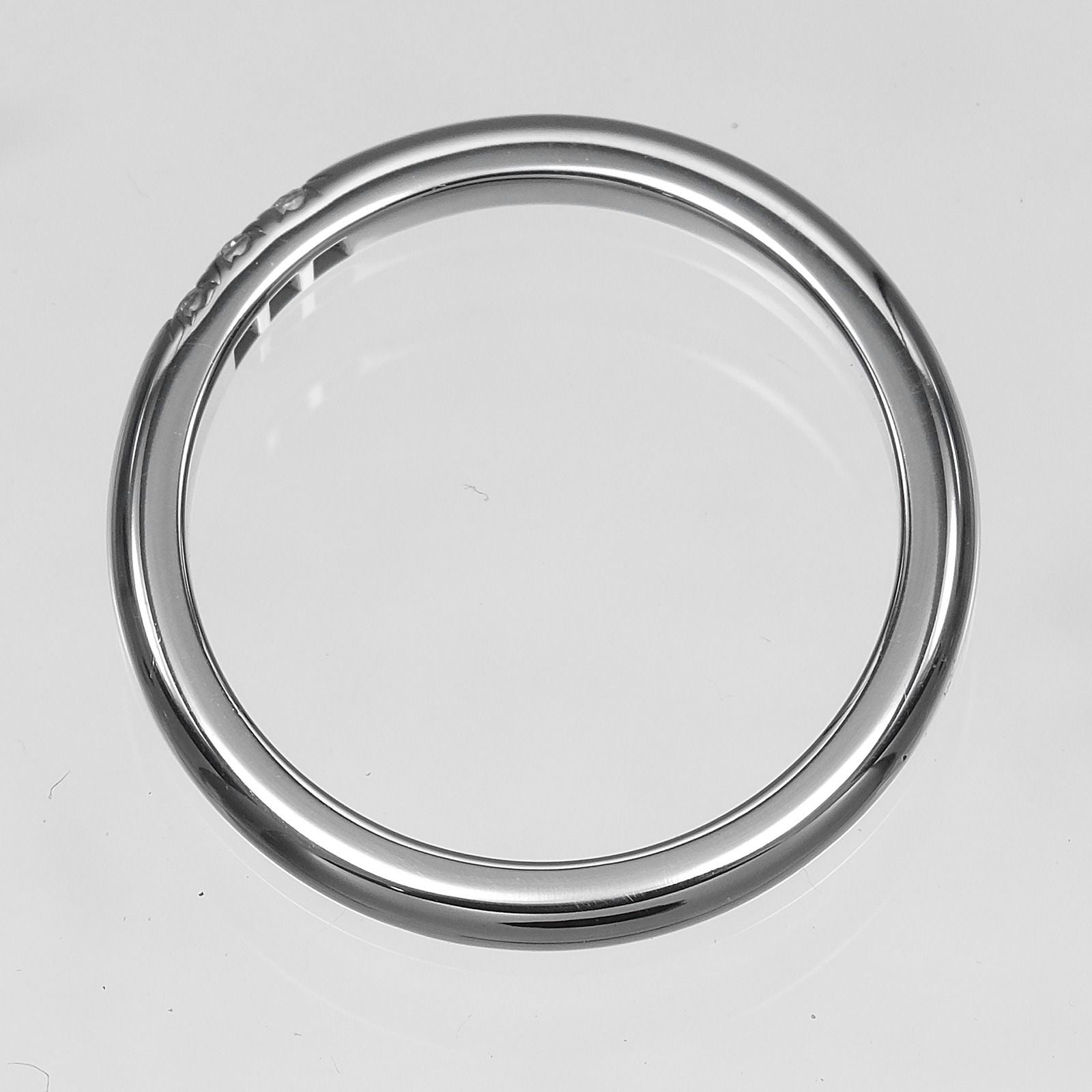 Tiffany & Co Forever Classic Band Platinum Diamond Ring — view 8