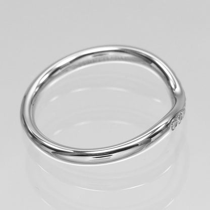 Tiffany & Co Curved Band Platinum Diamond Ring — view 7