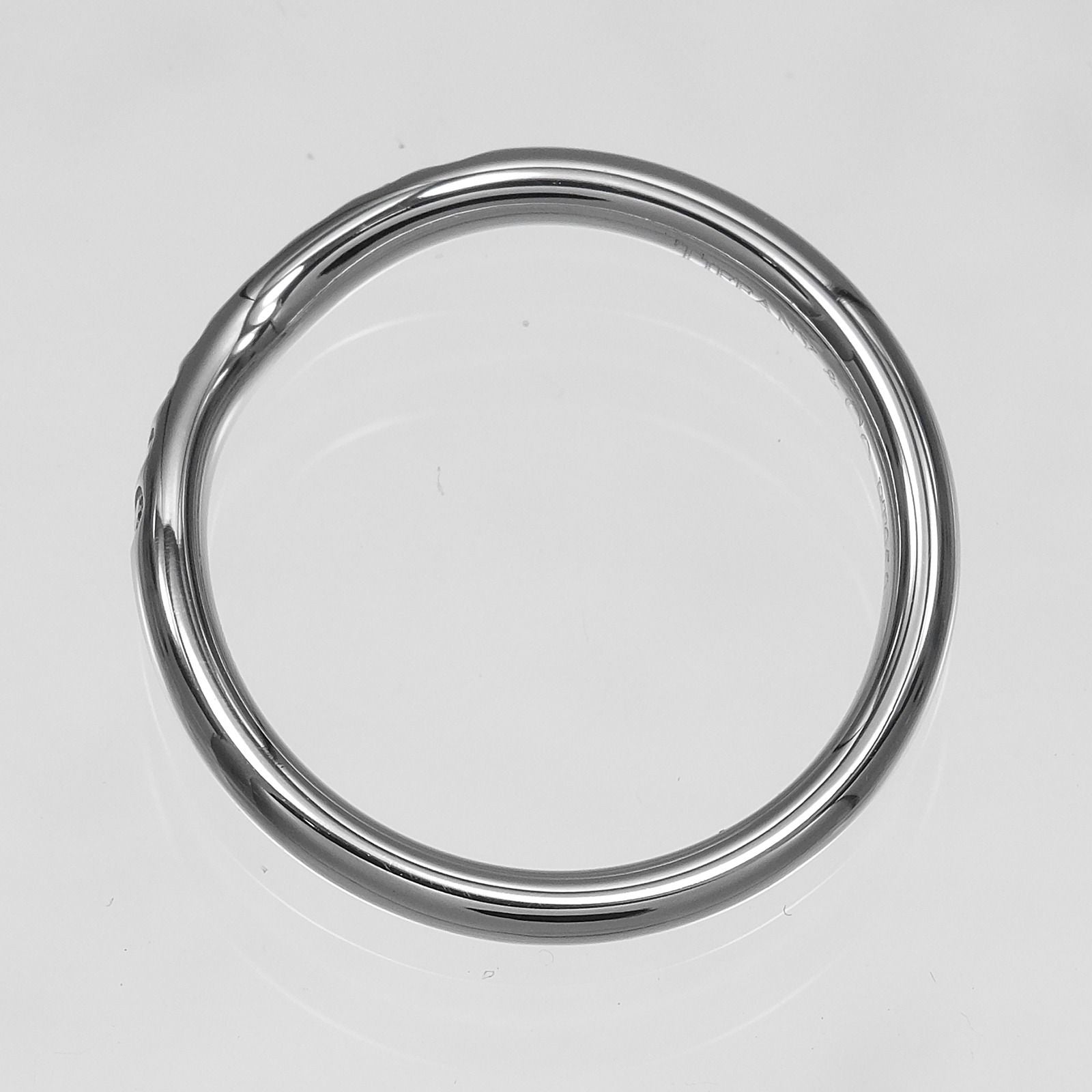 Tiffany & Co Curved Band Platinum Diamond Ring — view 9