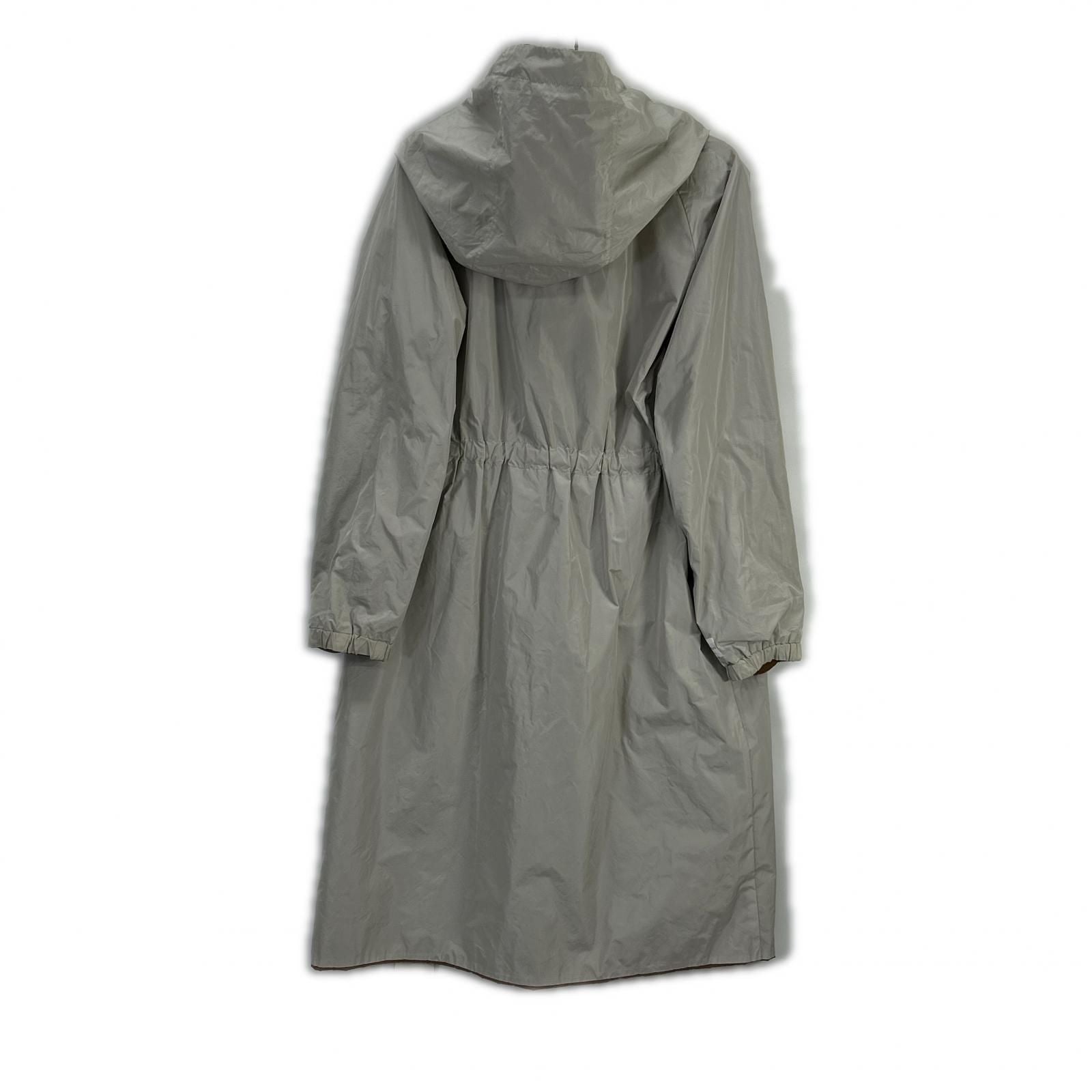 Max Mara Master de Gray Ju Reversible Nylon Hoodie Coat 40 — view 4