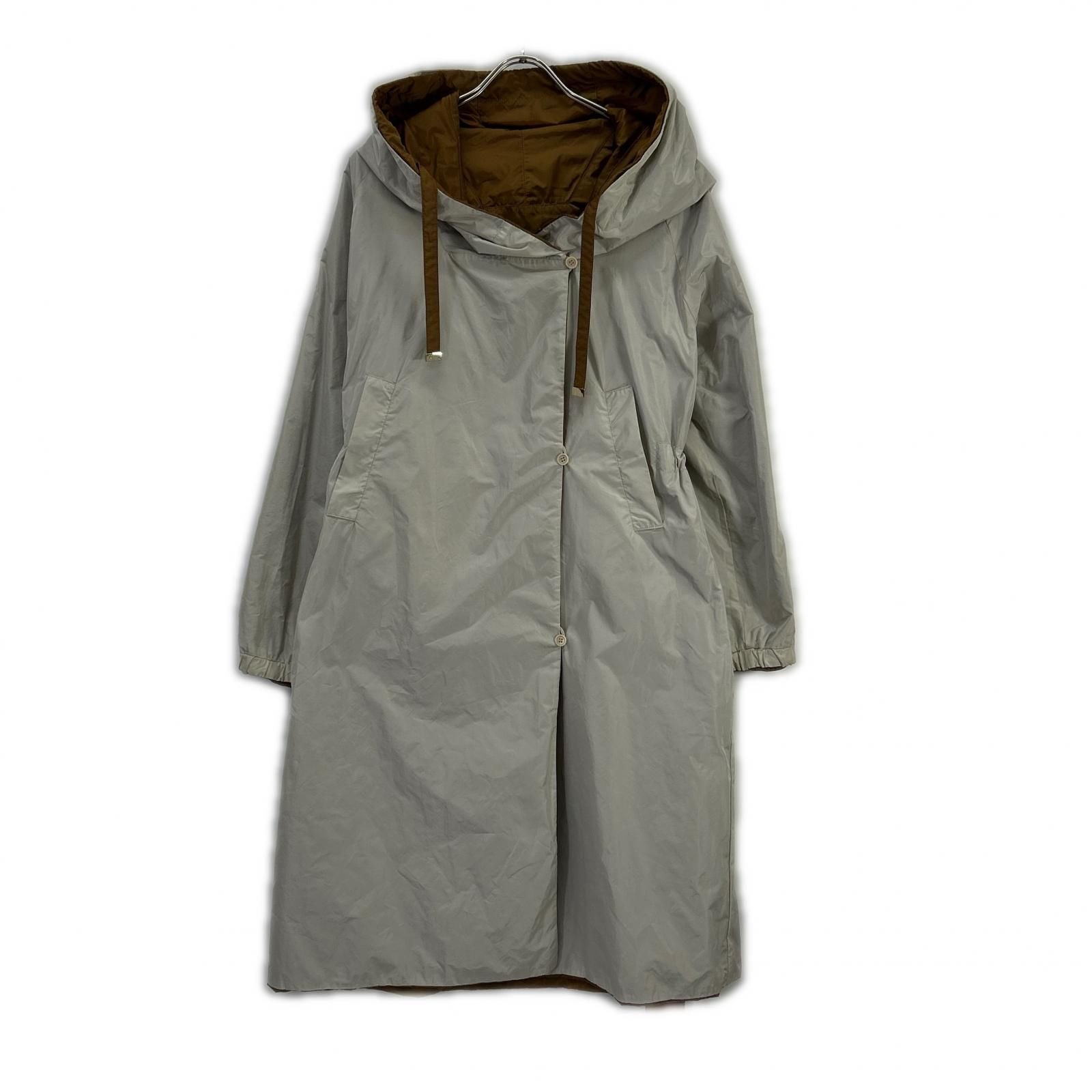 Max Mara Master de Gray Ju Reversible Nylon Hoodie Coat 40 — view 3