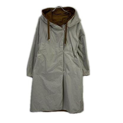 Max Mara Master de Gray Ju Reversible Nylon Hoodie Coat 40 — view 3