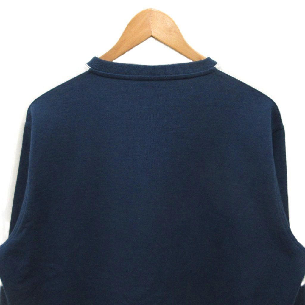 Hermes Run Arm Line Sweatshirt Logo Cotton XL Navy White — view 4