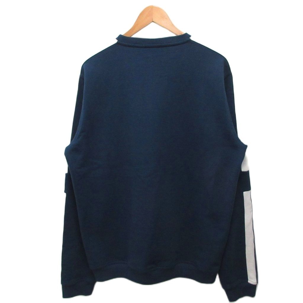 Hermes Run Arm Line Sweatshirt Logo Cotton XL Navy White — view 2